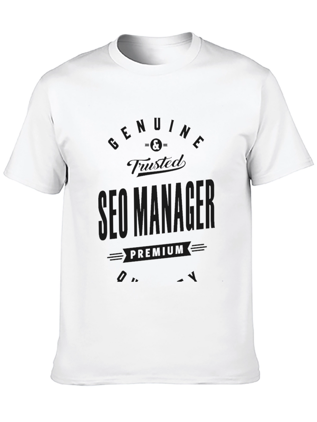 SEO Manager Premium Quality Black T-Shirt