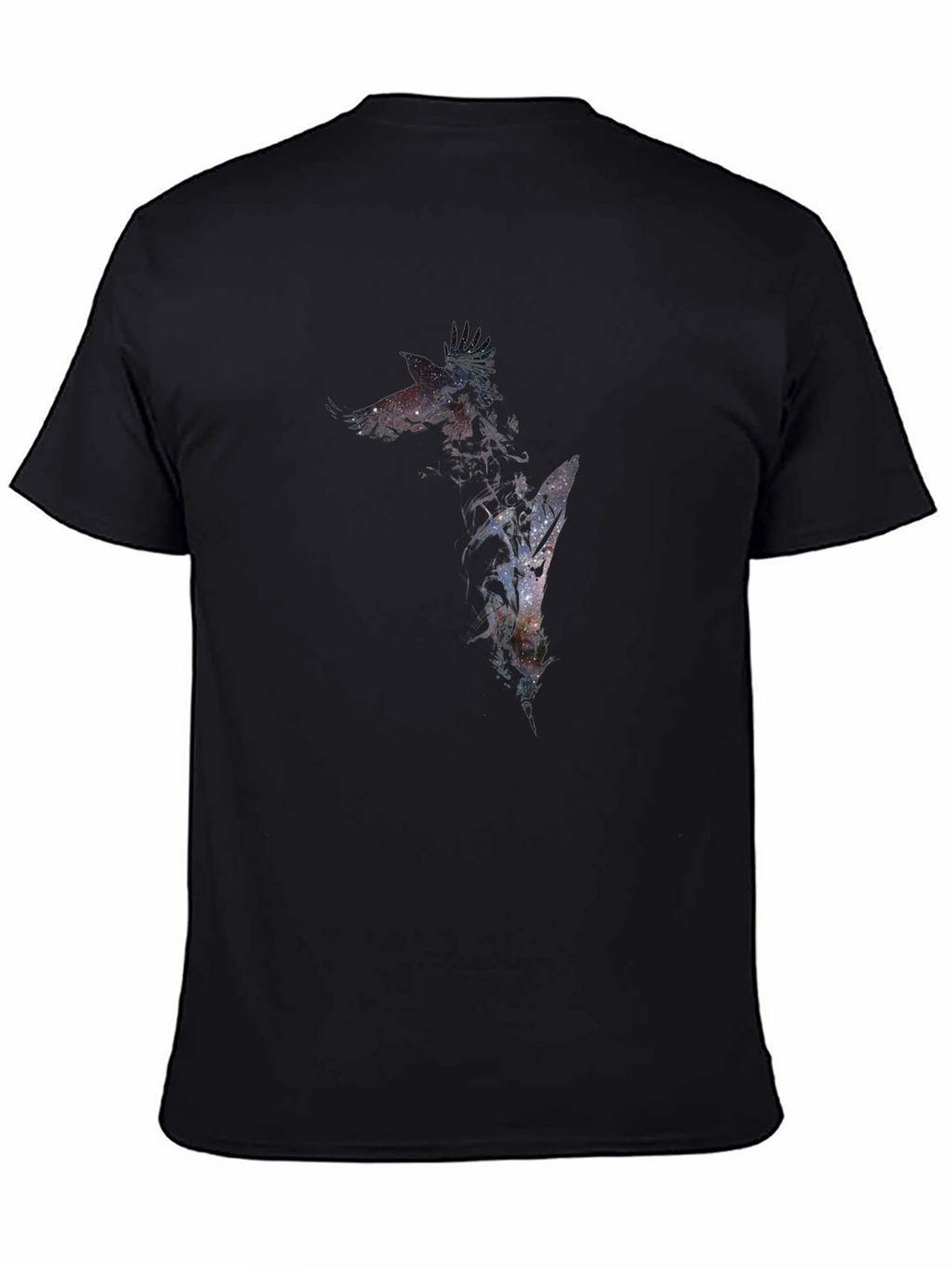 Galaxy Giraffe Graphic Tee - Mens Black T-Shirt