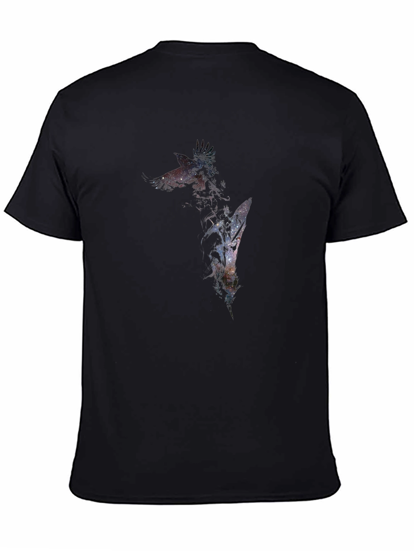 Galaxy Giraffe Graphic Tee - Mens Black T-Shirt