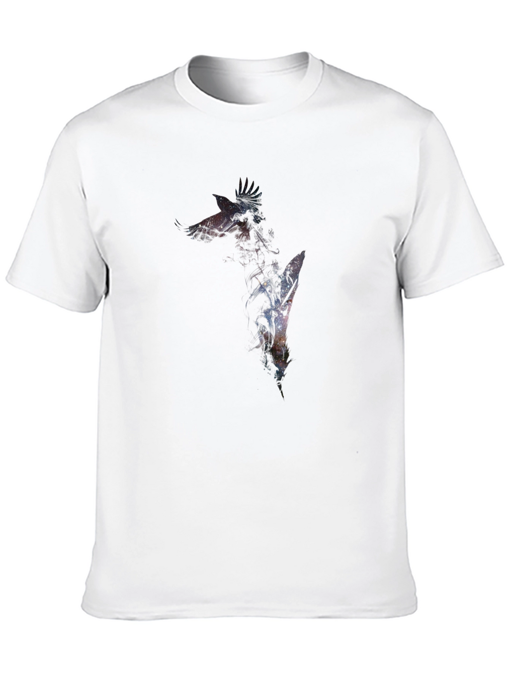 Galaxy Giraffe Graphic Tee - Mens Black T-Shirt