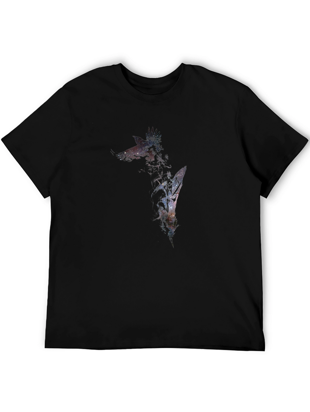 Galaxy Giraffe Graphic Tee - Mens Black T-Shirt