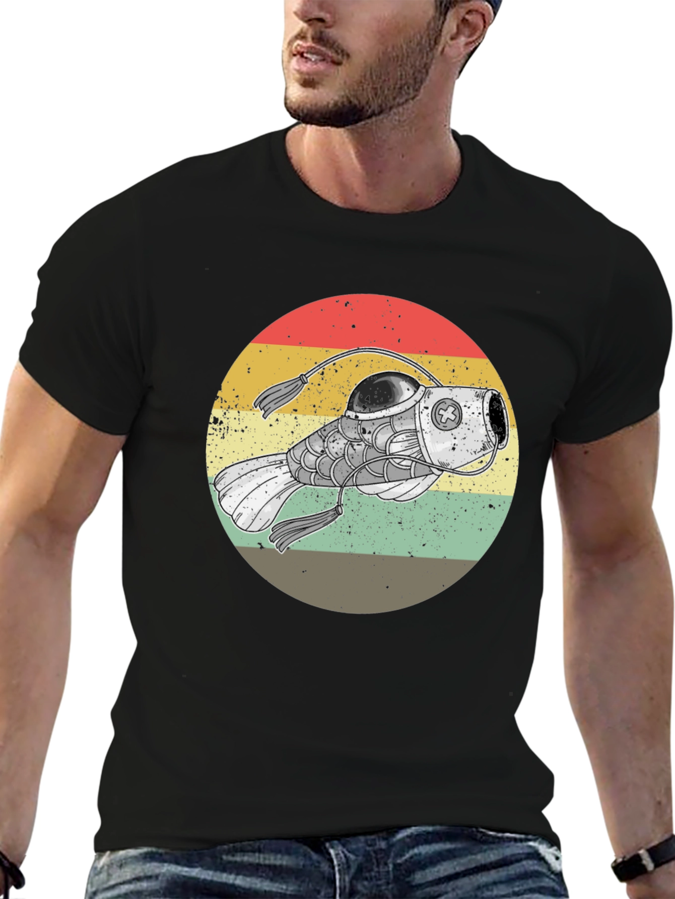 Retro Steampunk Angler Fish Graphic Tee