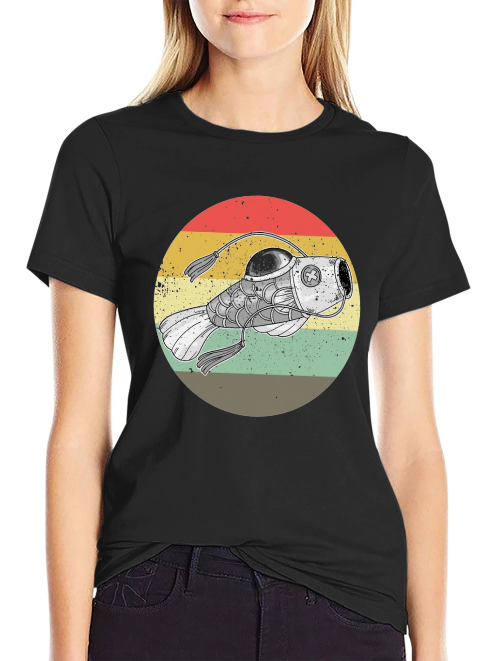 Retro Steampunk Angler Fish Graphic Tee