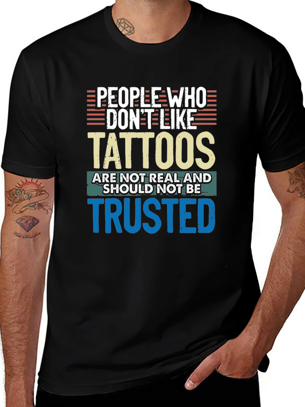 Tattoo Lovers T-Shirt - Trust No One Without Ink!