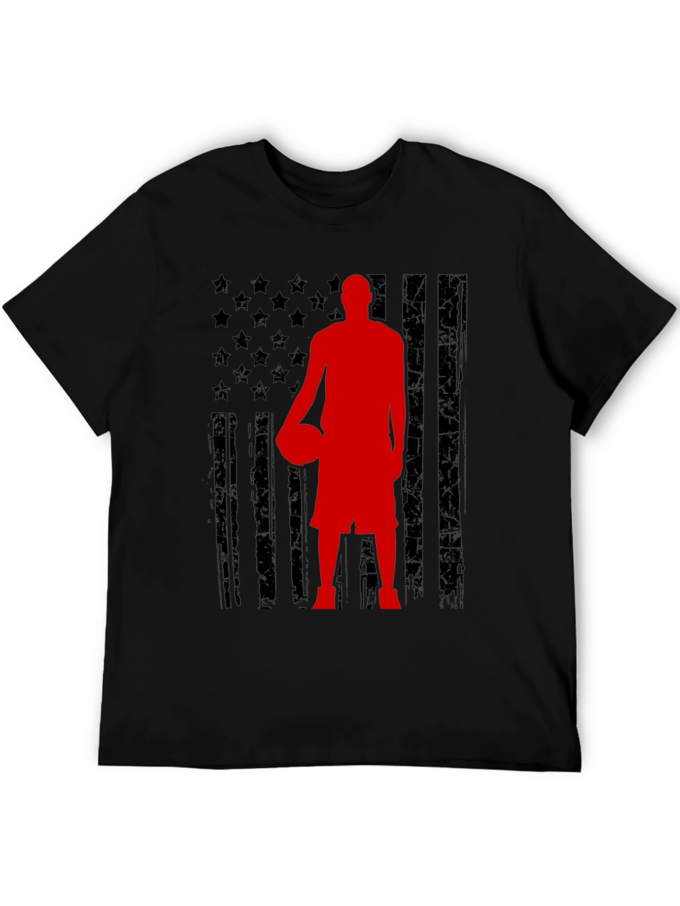 Basketball USA Flag Graphic T-Shirt