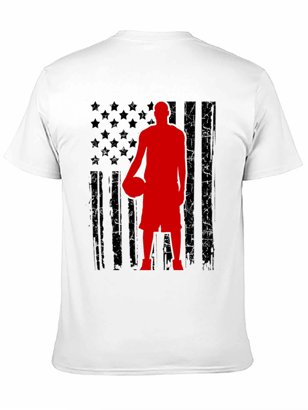 Basketball USA Flag Graphic T-Shirt