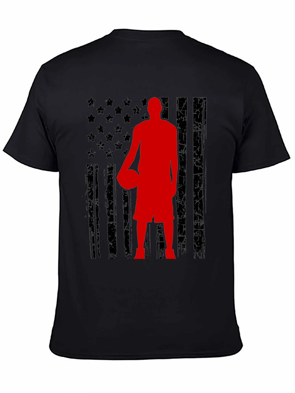 Basketball USA Flag Graphic T-Shirt
