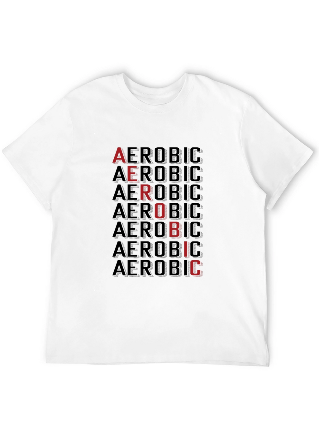 Aerobic Graphic Tee - Mens Black T-Shirt