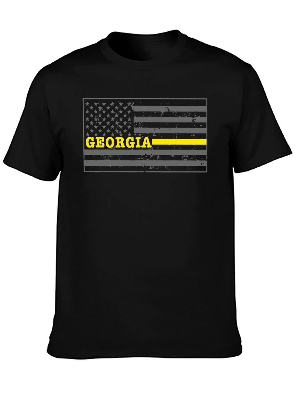Georgia Thin Yellow Line Flag T-Shirt