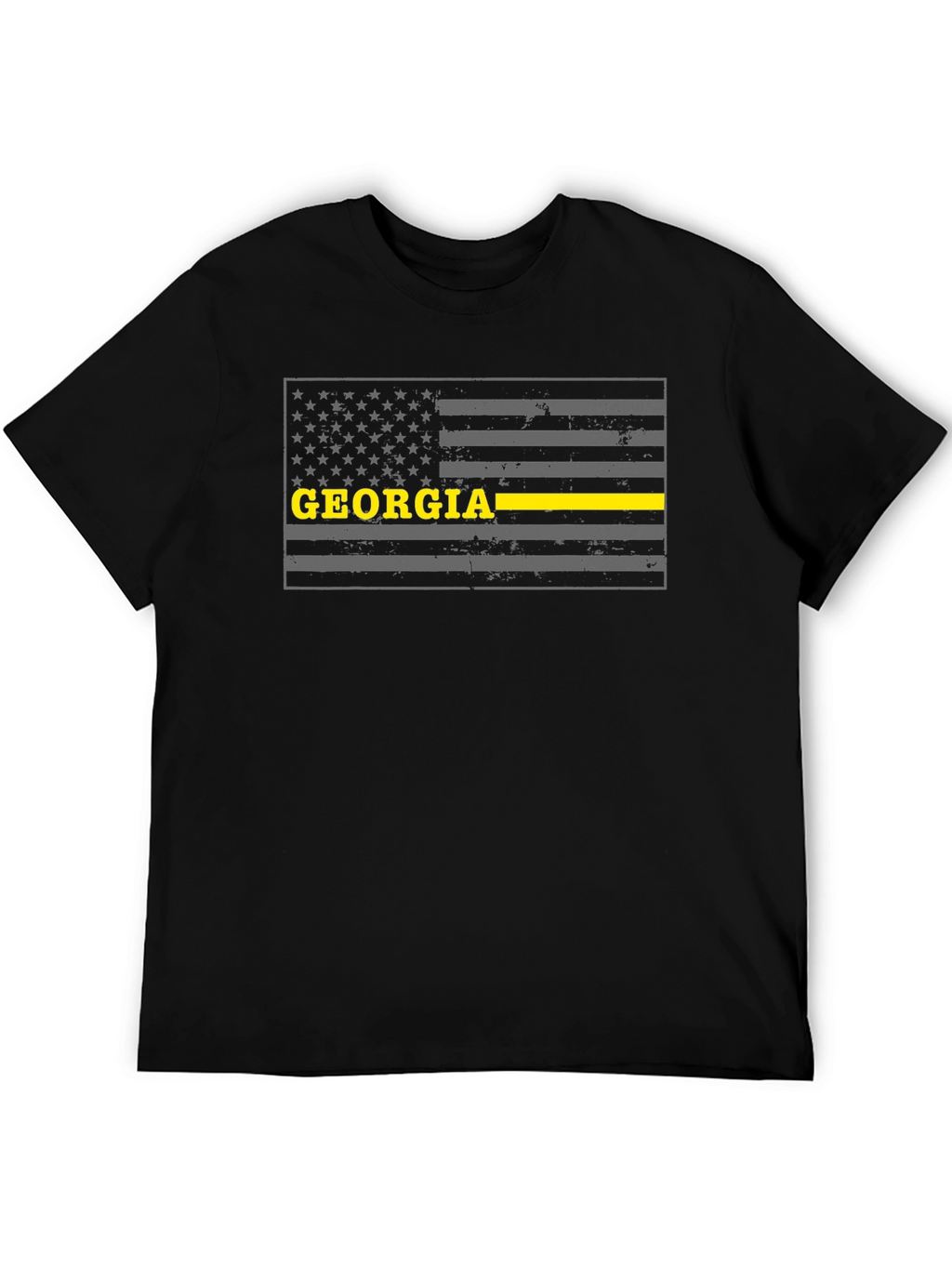 Georgia Thin Yellow Line Flag T-Shirt