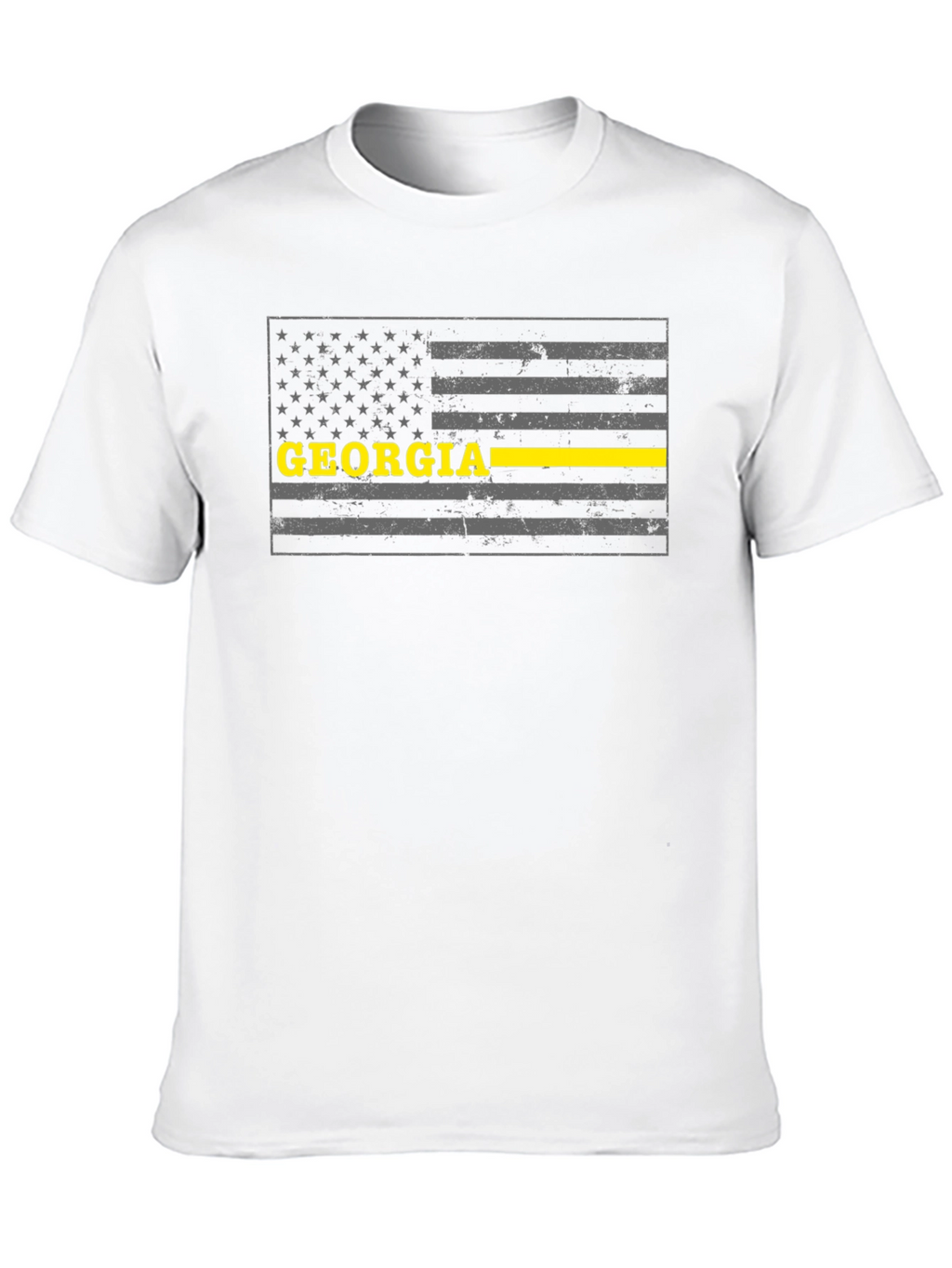 Georgia Thin Yellow Line Flag T-Shirt
