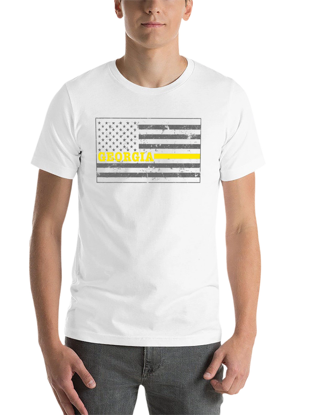 Georgia Thin Yellow Line Flag T-Shirt