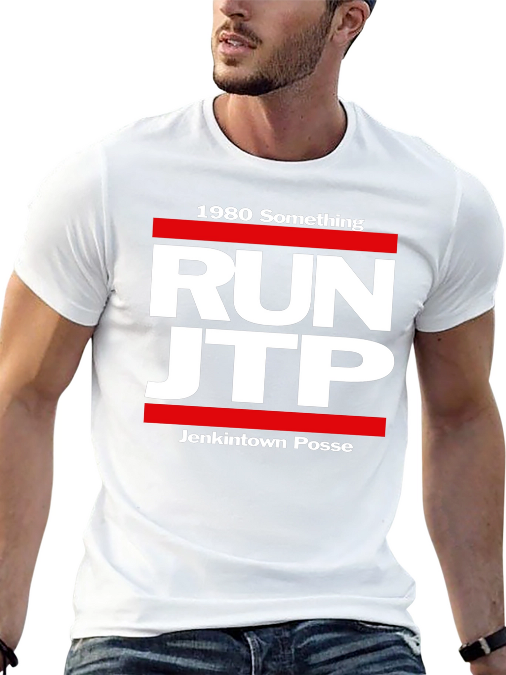 1980 Something Run JTP Black T-Shirt