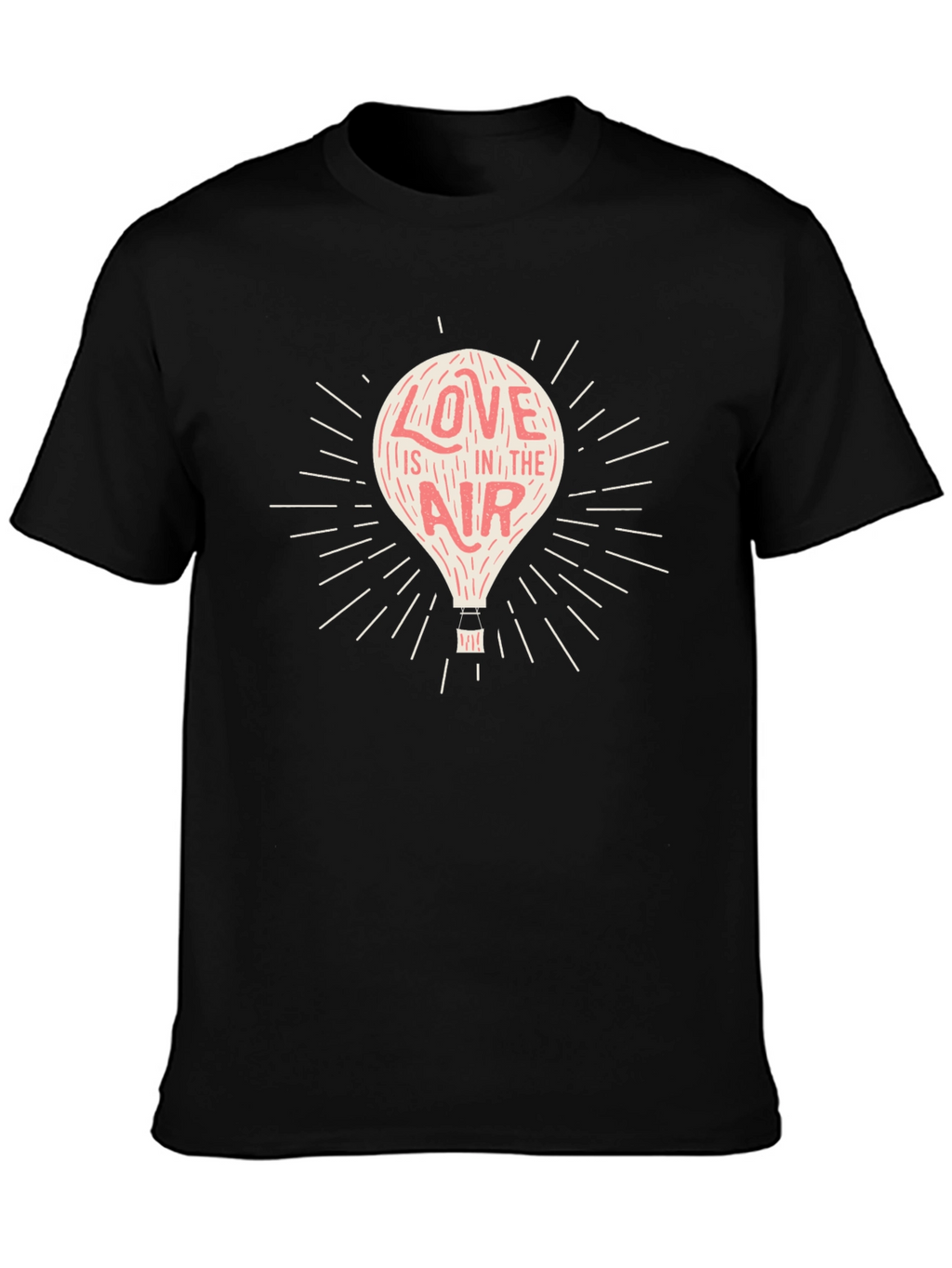 Love is in the Air Black Graphic Tee