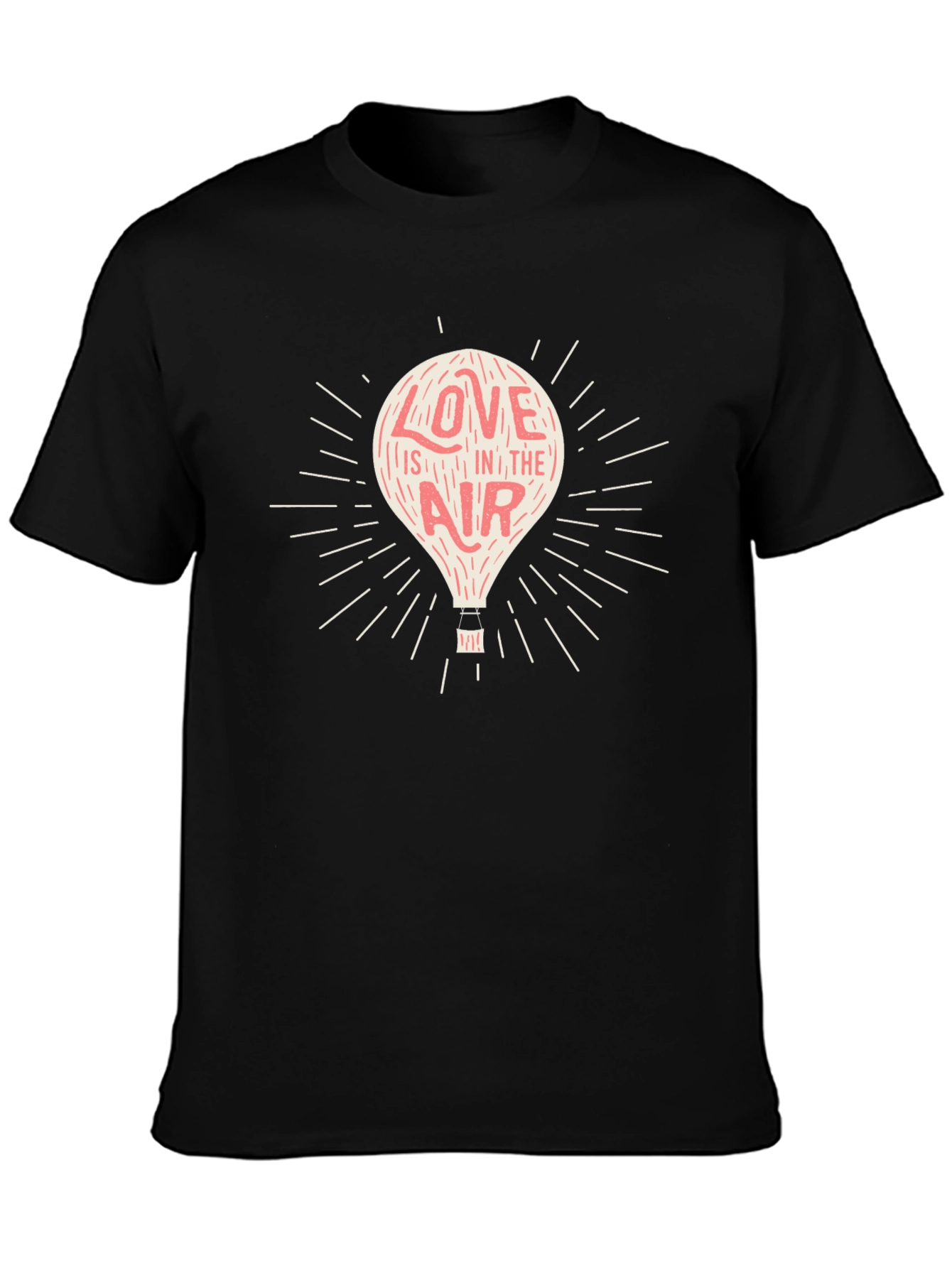 Love is in the Air Black Graphic Tee