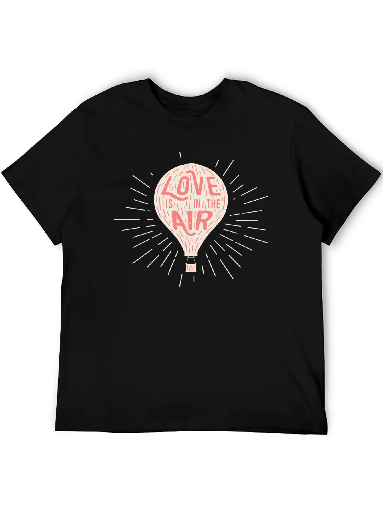 Love is in the Air Black Graphic Tee