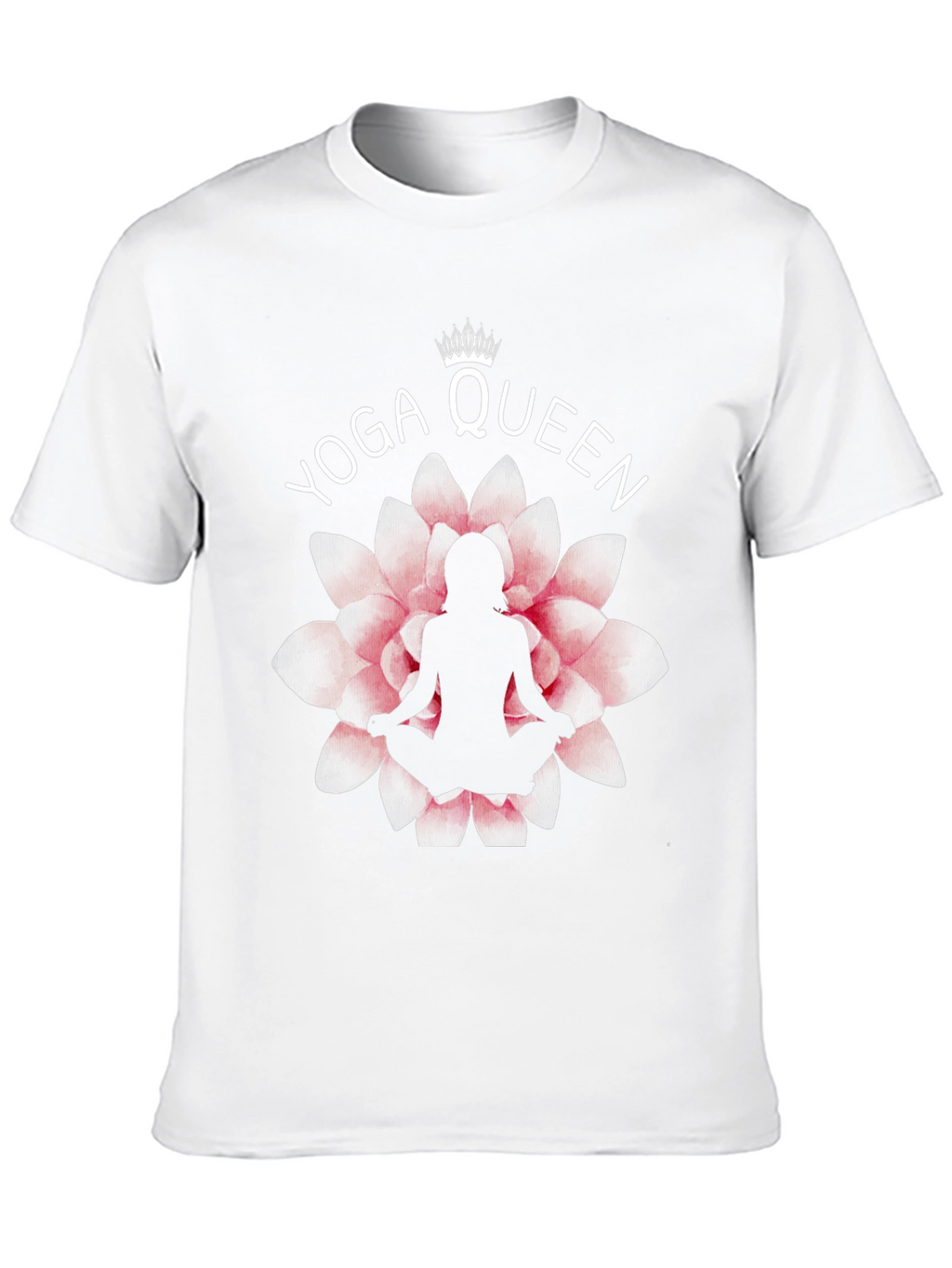 Yoga Queen T-Shirt - Lotus Flower Design