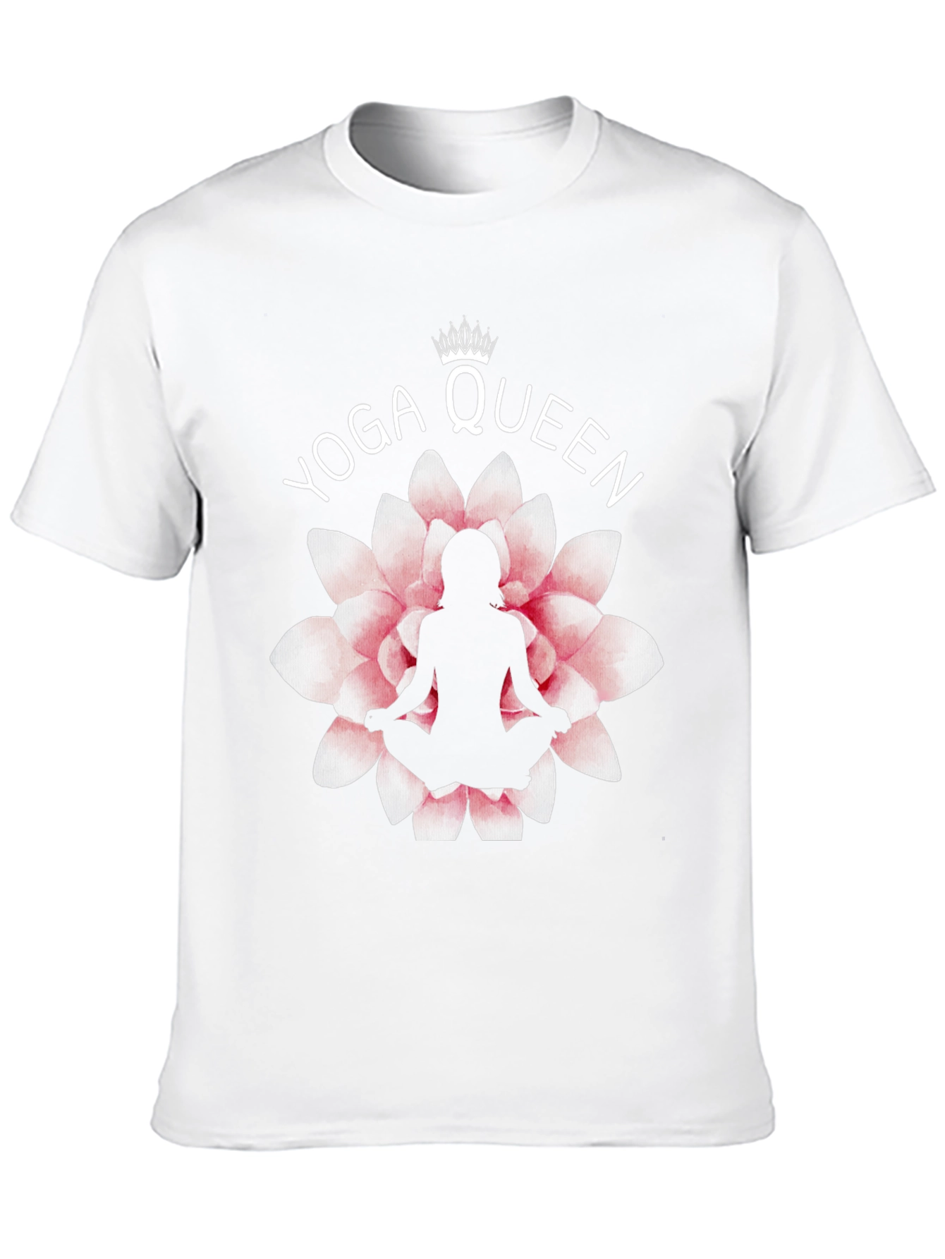 Yoga Queen T-Shirt - Lotus Flower Design