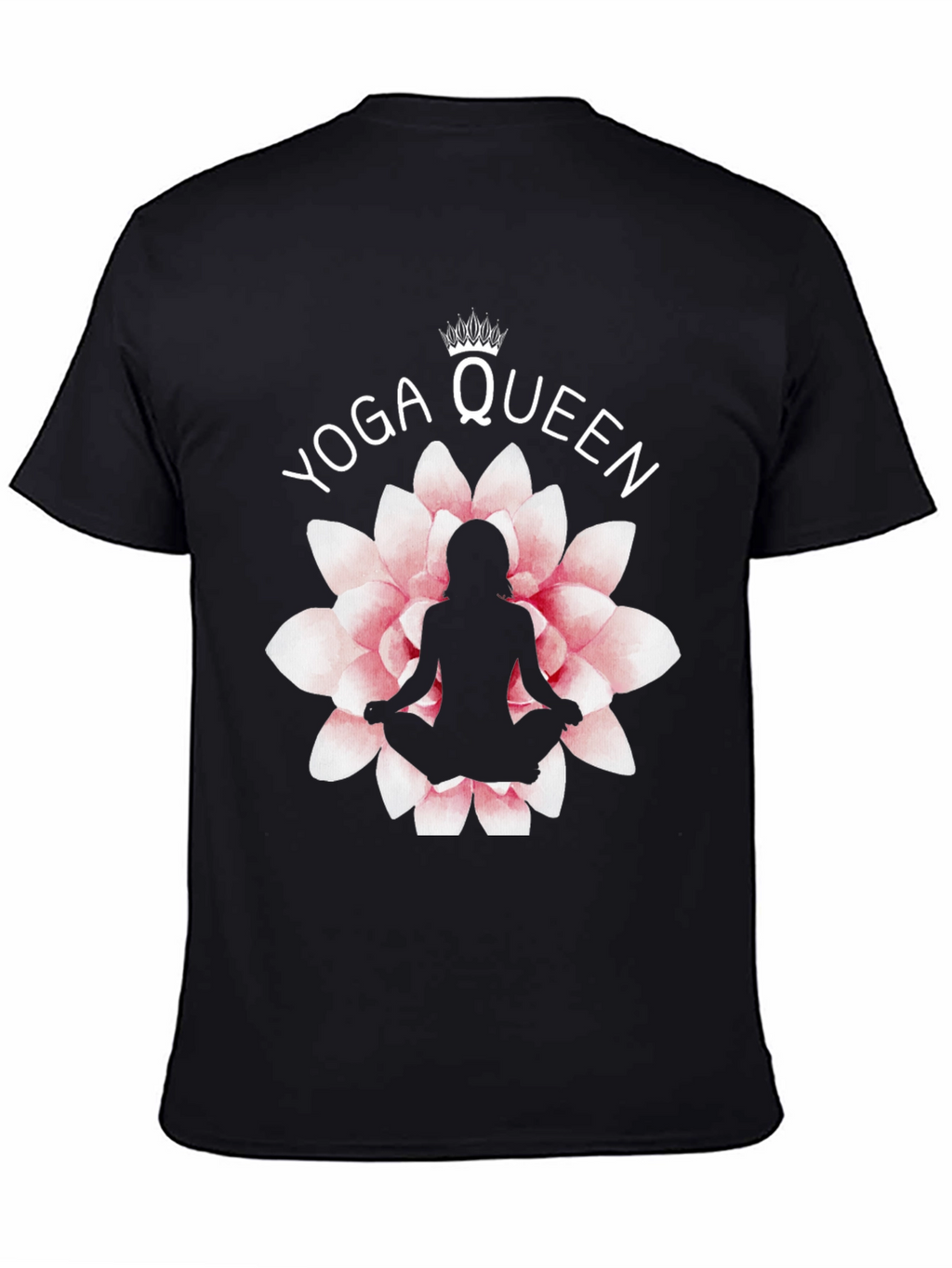 Yoga Queen T-Shirt - Lotus Flower Design