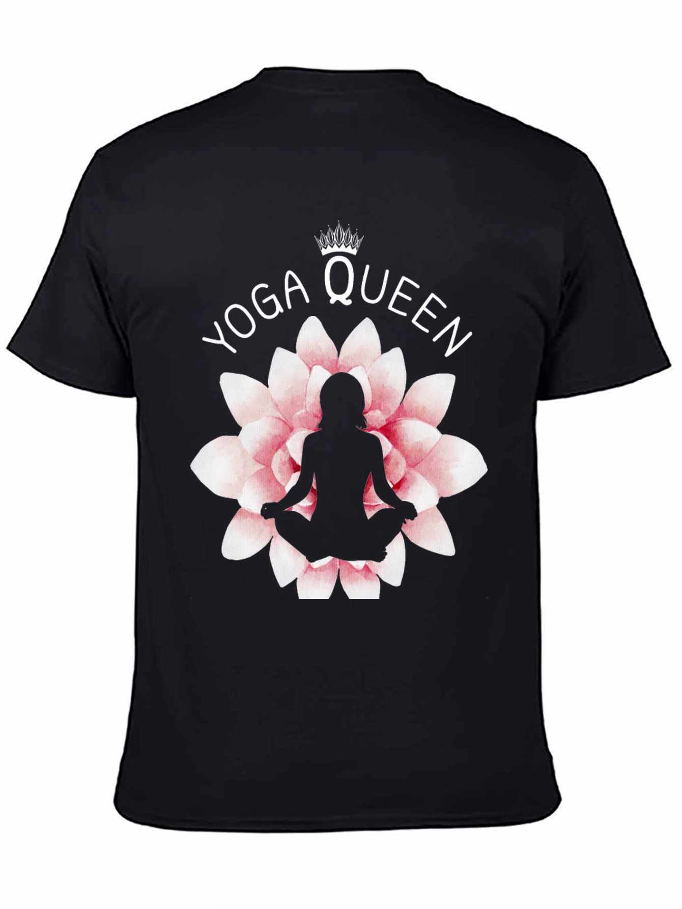 Yoga Queen T-Shirt - Lotus Flower Design