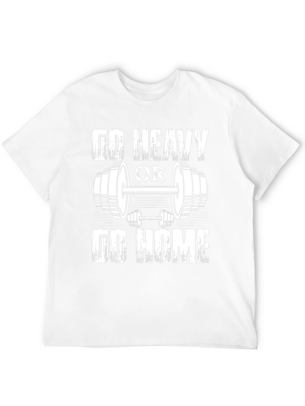 Go Heavy or Go Home Black Graphic T-Shirt