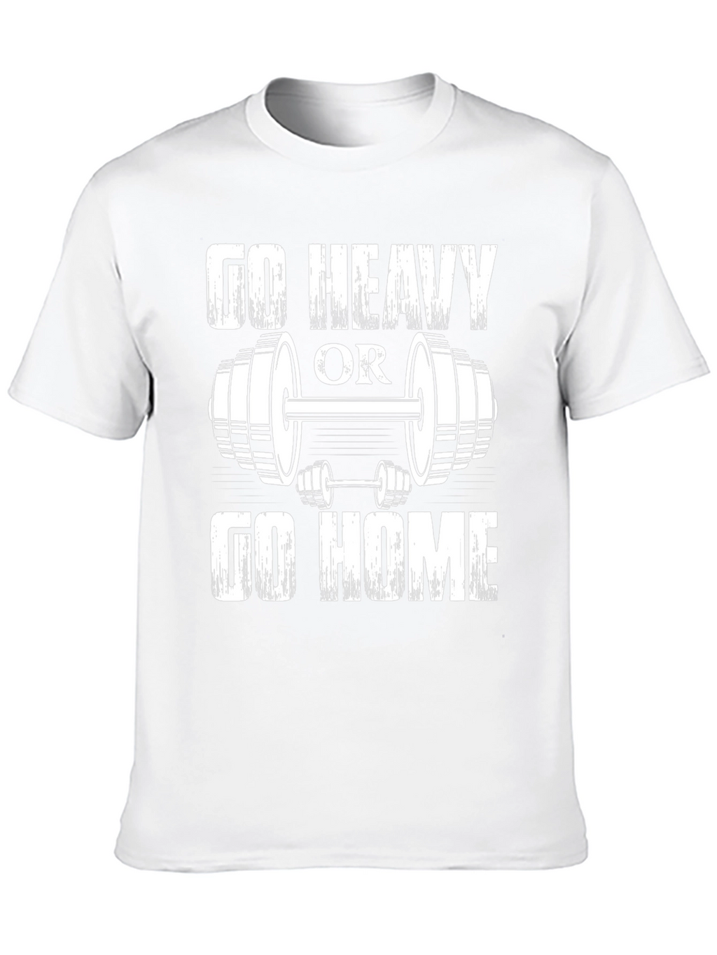Go Heavy or Go Home Black Graphic T-Shirt