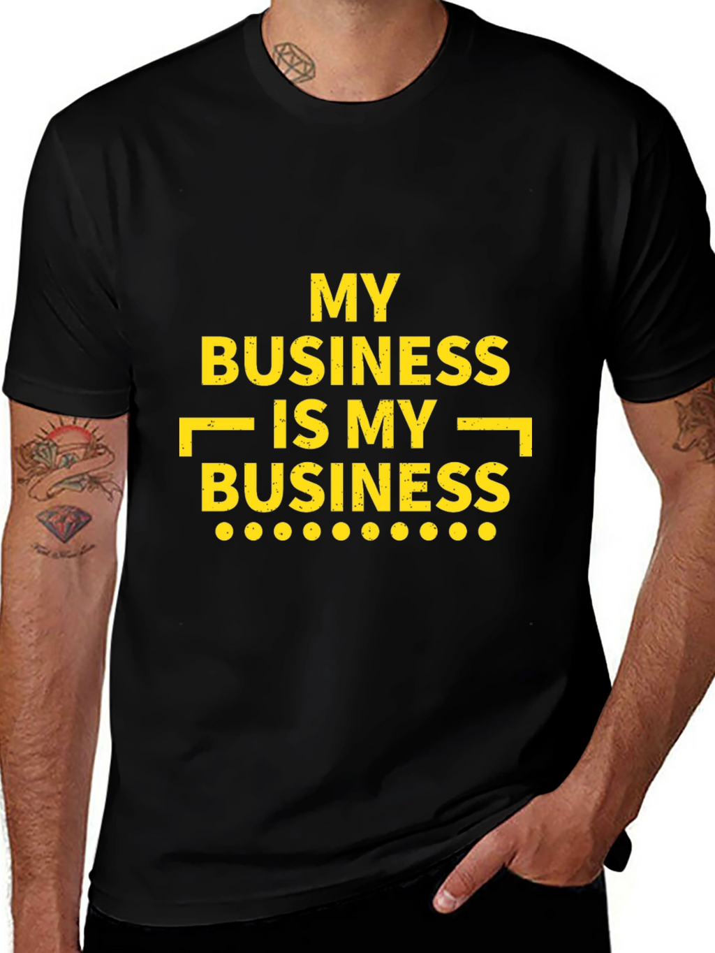 My Business T-Shirt - Black Casual Tee