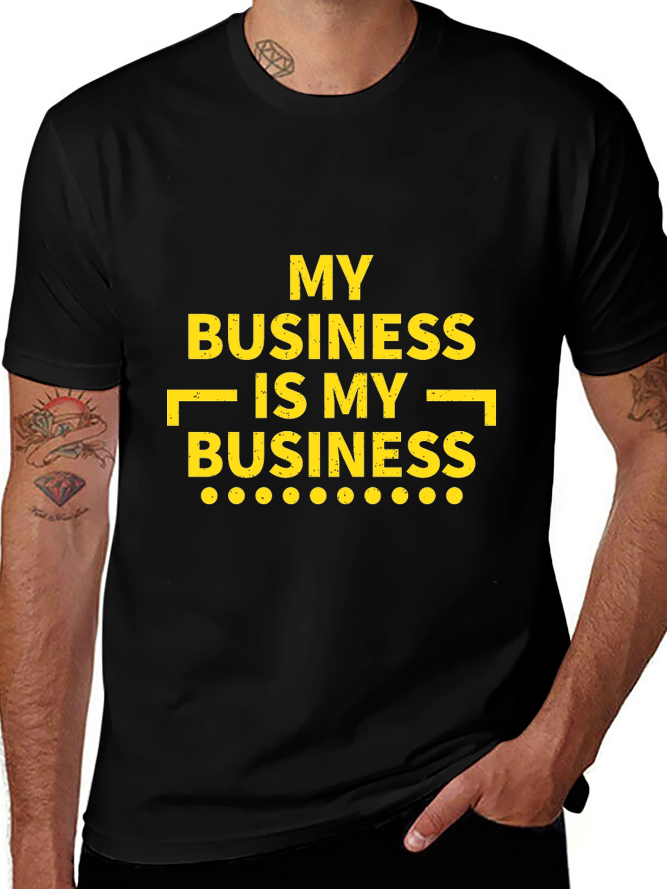 My Business T-Shirt - Black Casual Tee