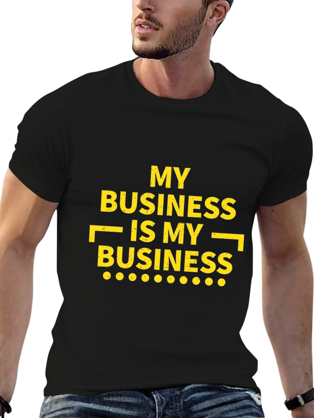 My Business T-Shirt - Black Casual Tee
