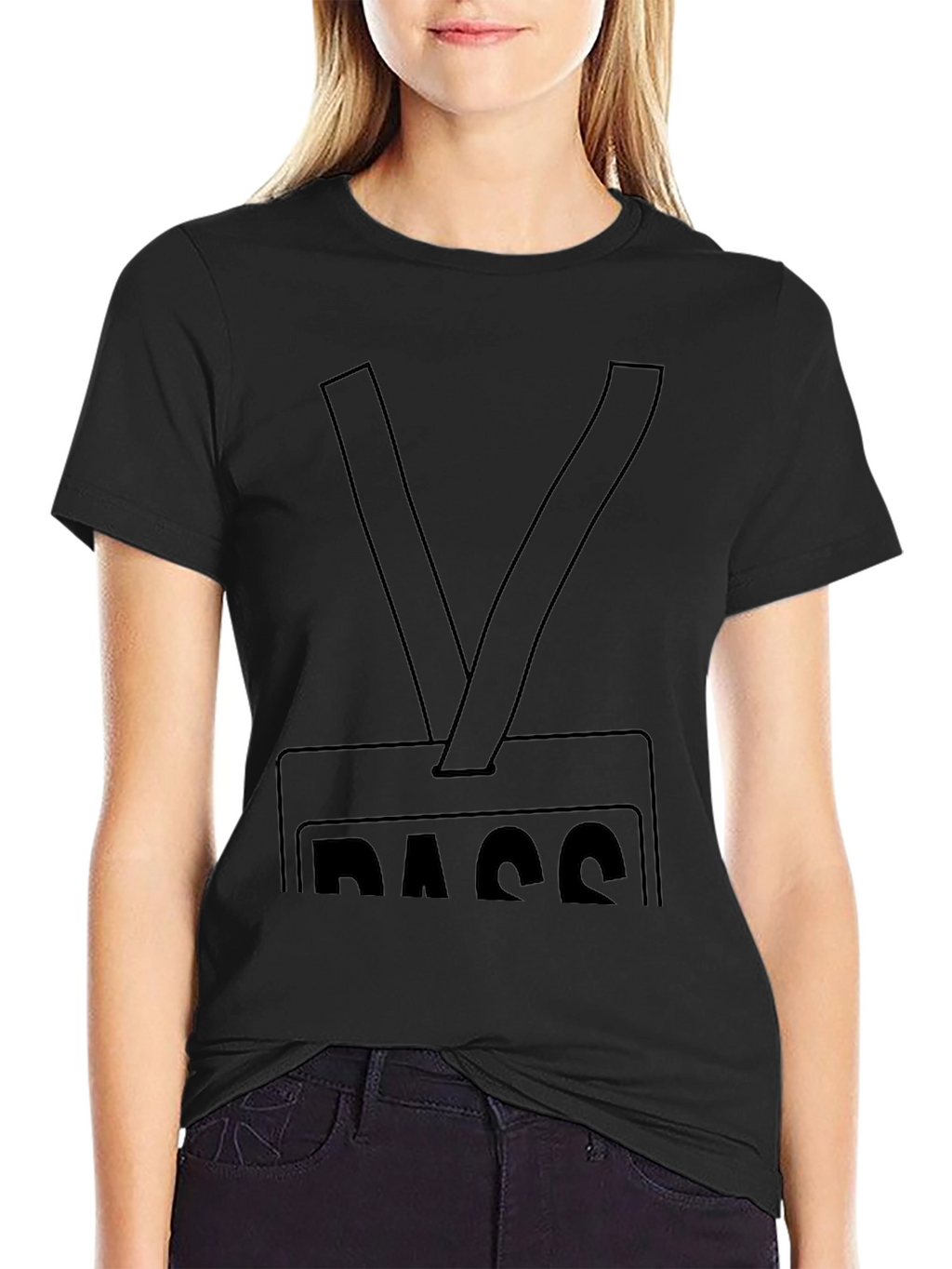 Funny Pass T-Shirt - Black Novelty Tee