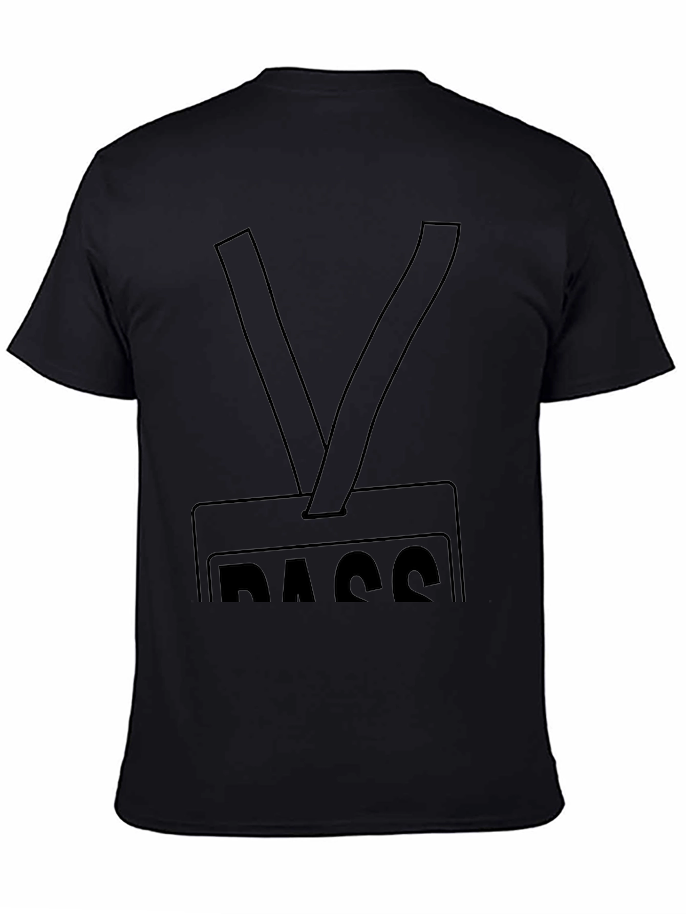 Funny Pass T-Shirt - Black Novelty Tee