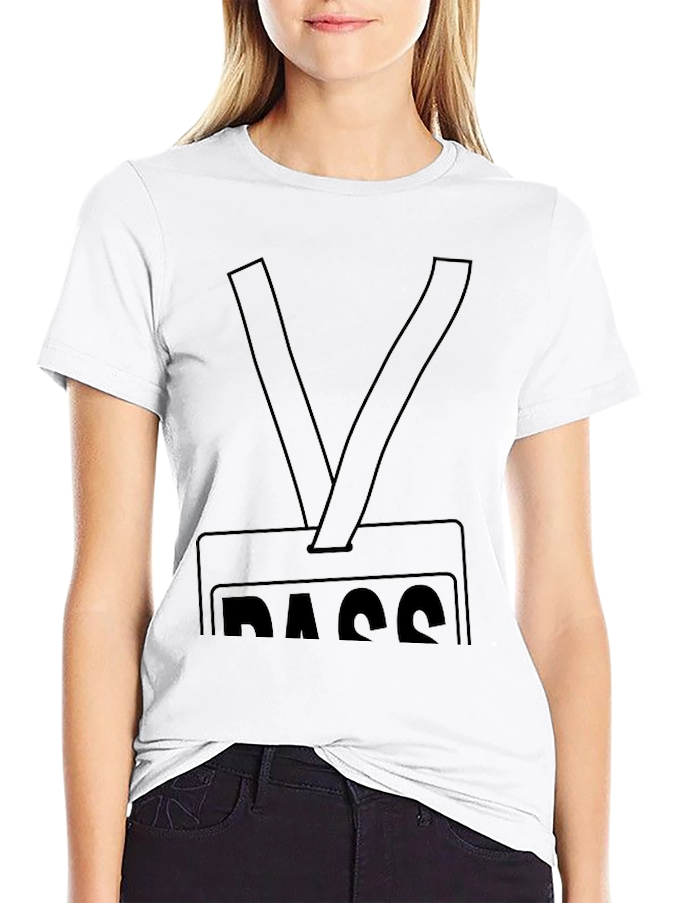 Funny Pass T-Shirt - Black Novelty Tee