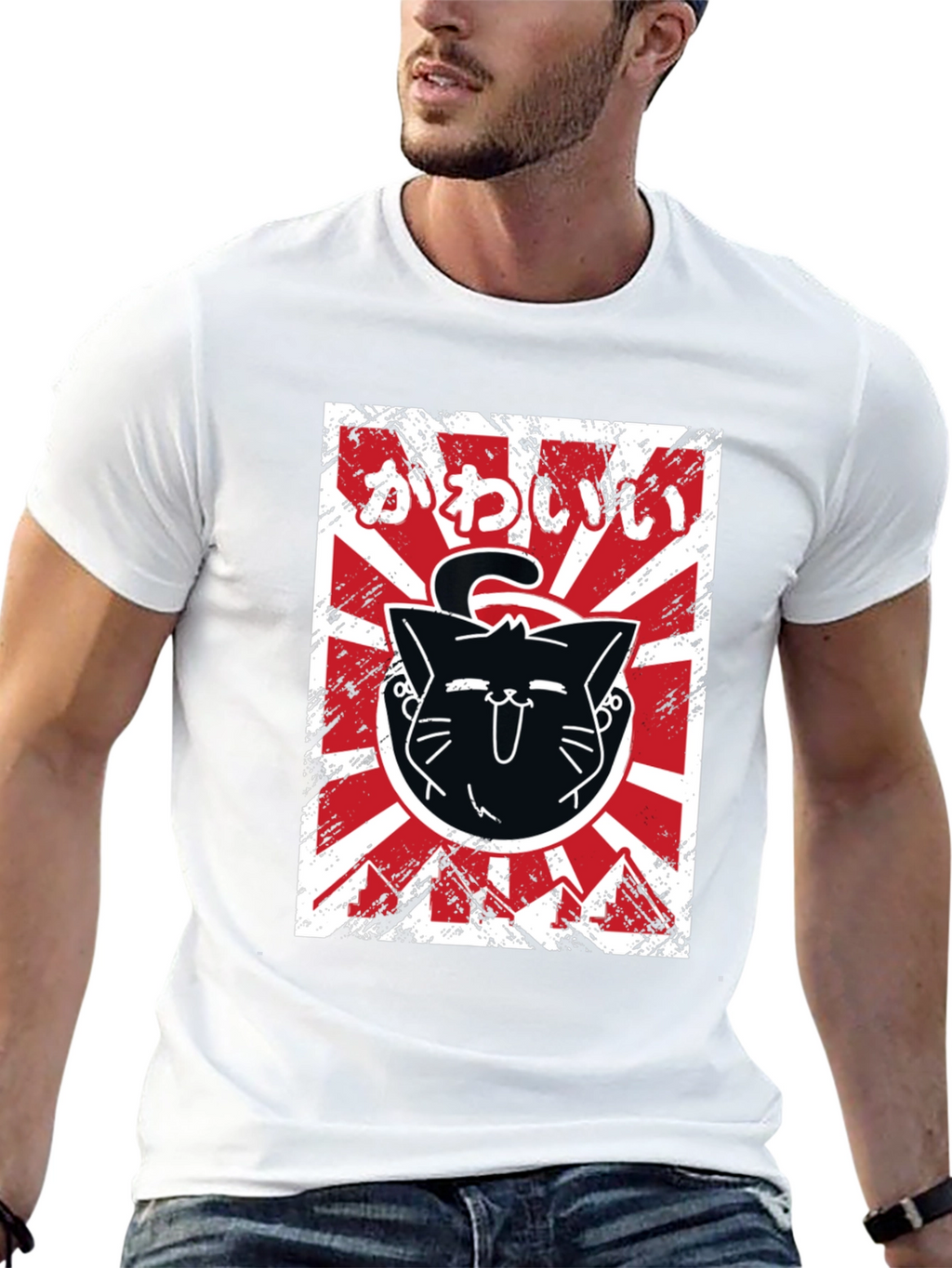 Kawaii Cat T-Shirt Japanese Style Tee