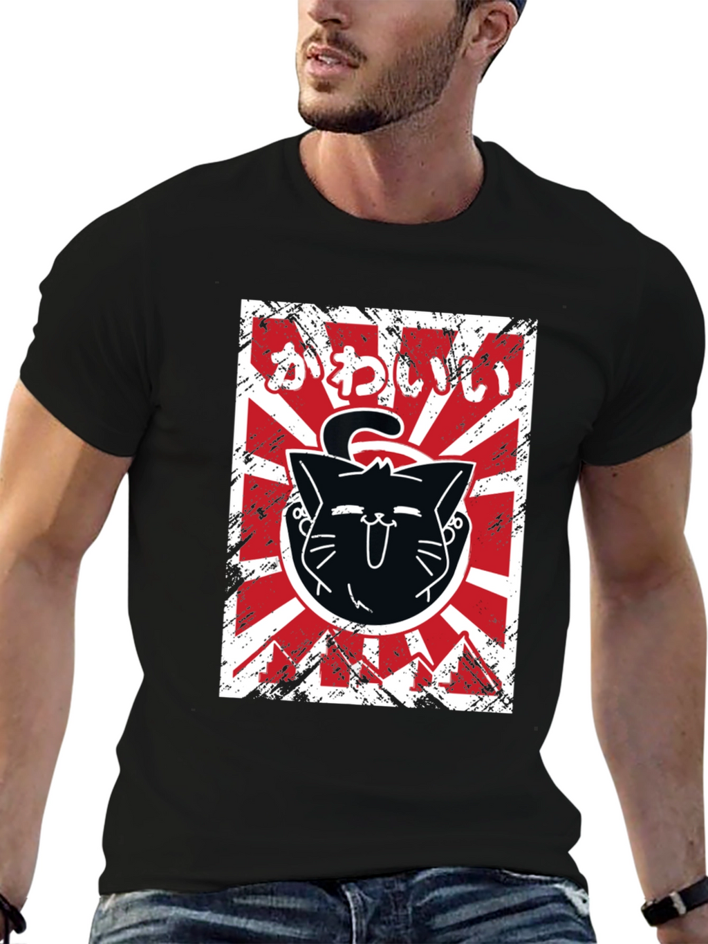 Kawaii Cat T-Shirt Japanese Style Tee