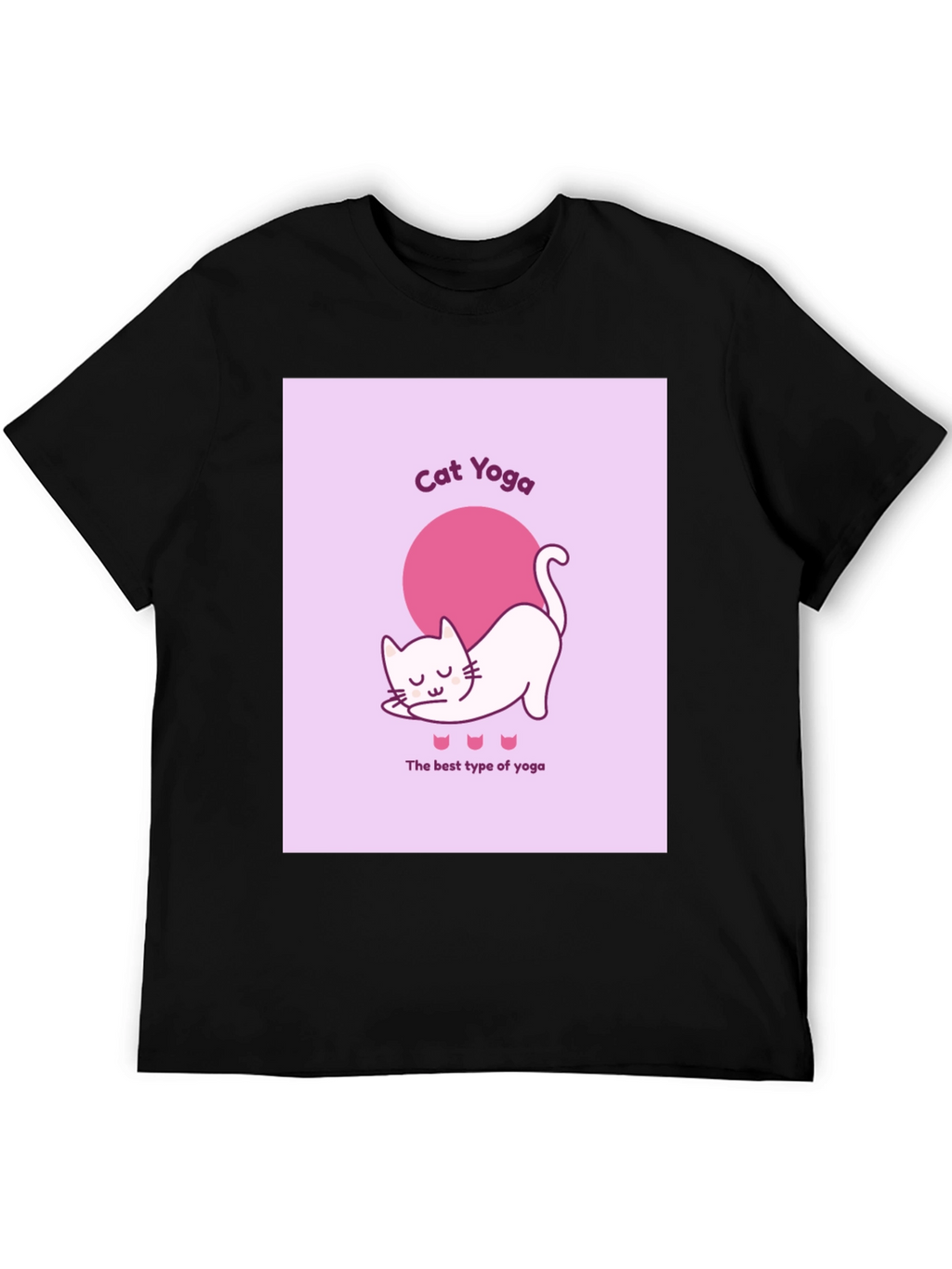 Cat Yoga Graphic T-Shirt - Funny & Comfy