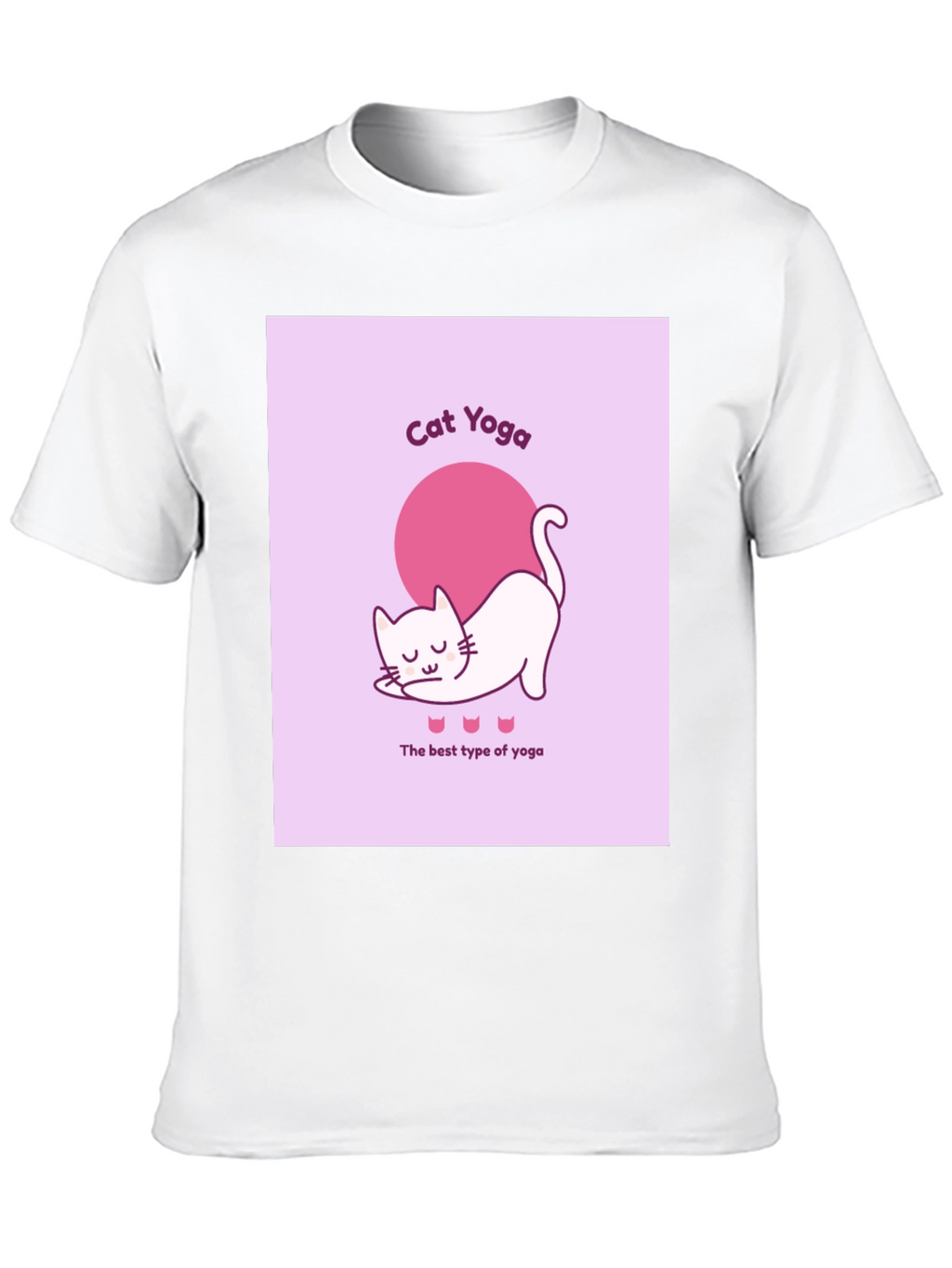 Cat Yoga Graphic T-Shirt - Funny & Comfy