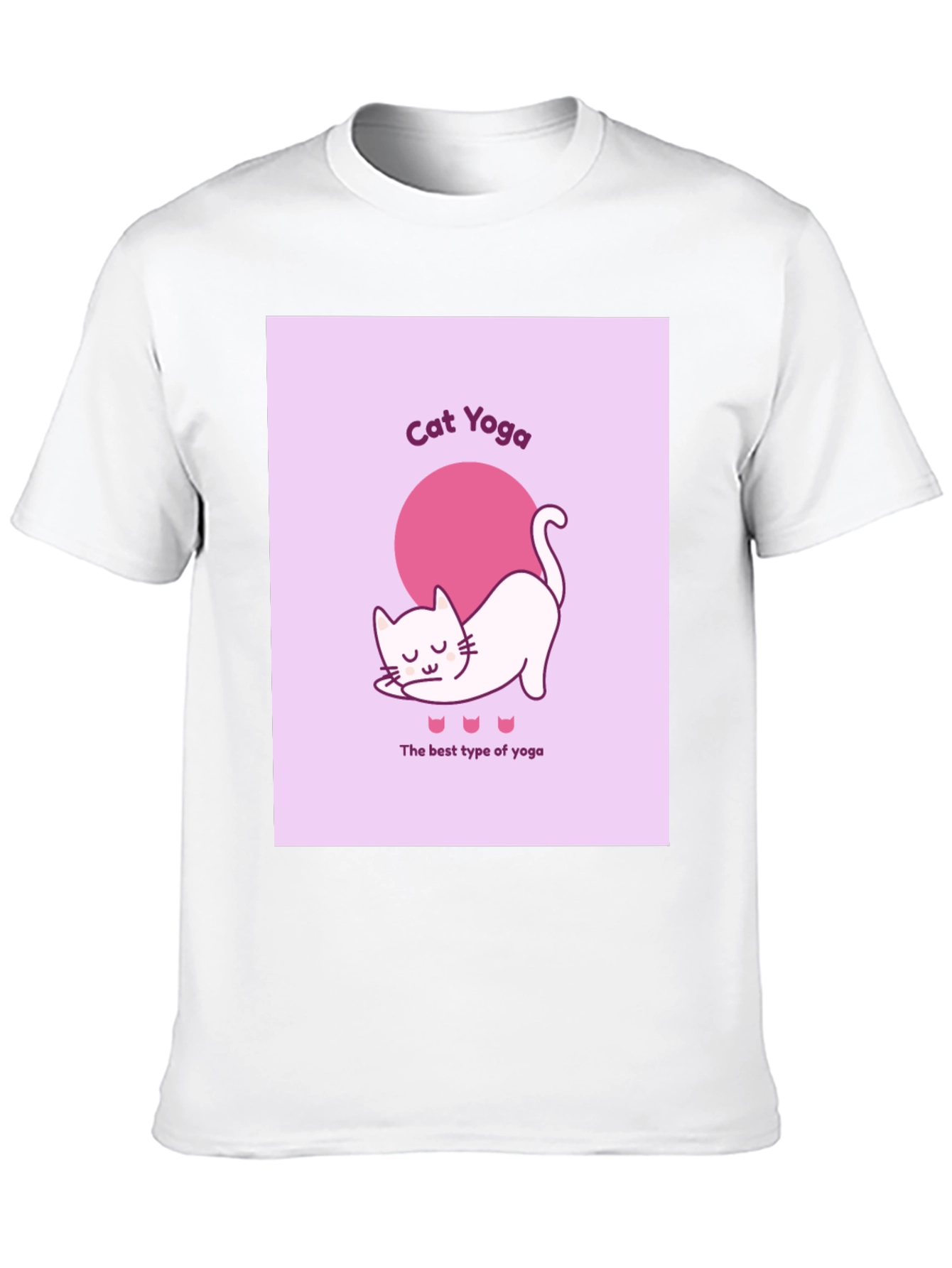 Cat Yoga Graphic T-Shirt - Funny & Comfy