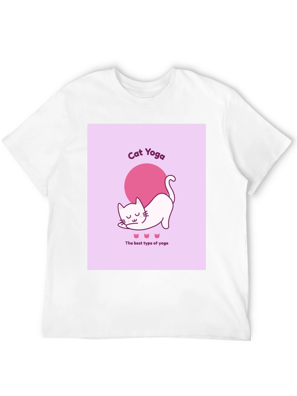 Cat Yoga Graphic T-Shirt - Funny & Comfy