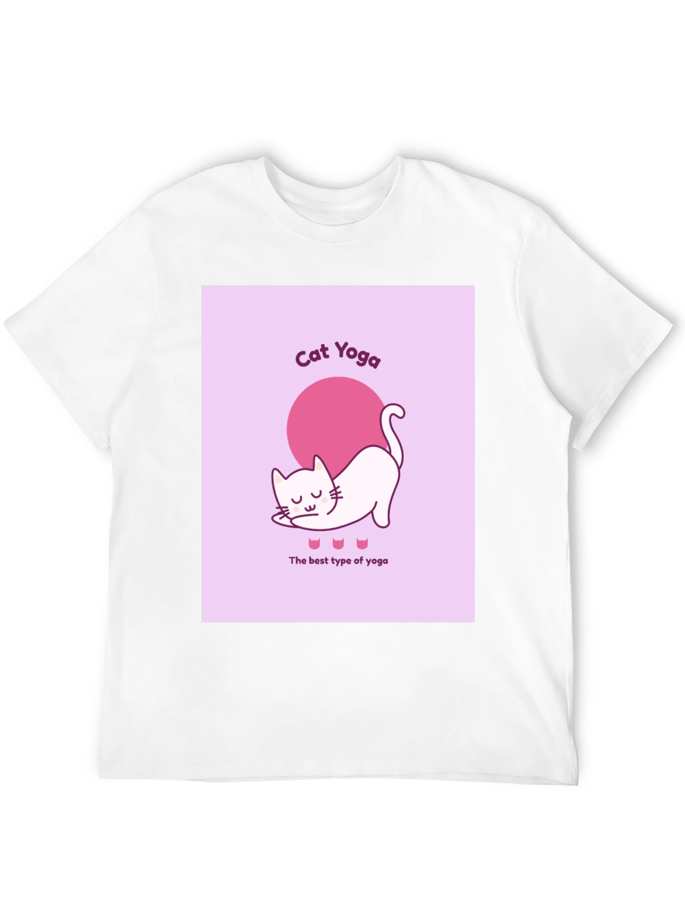 Cat Yoga Graphic T-Shirt - Funny & Comfy