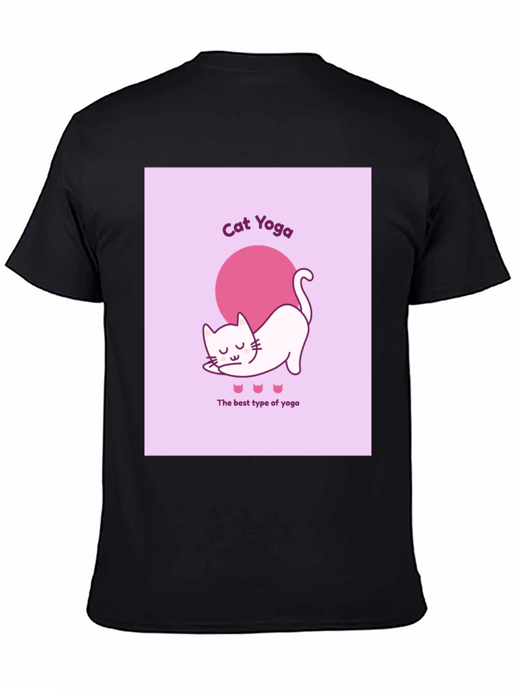 Cat Yoga Graphic T-Shirt - Funny & Comfy