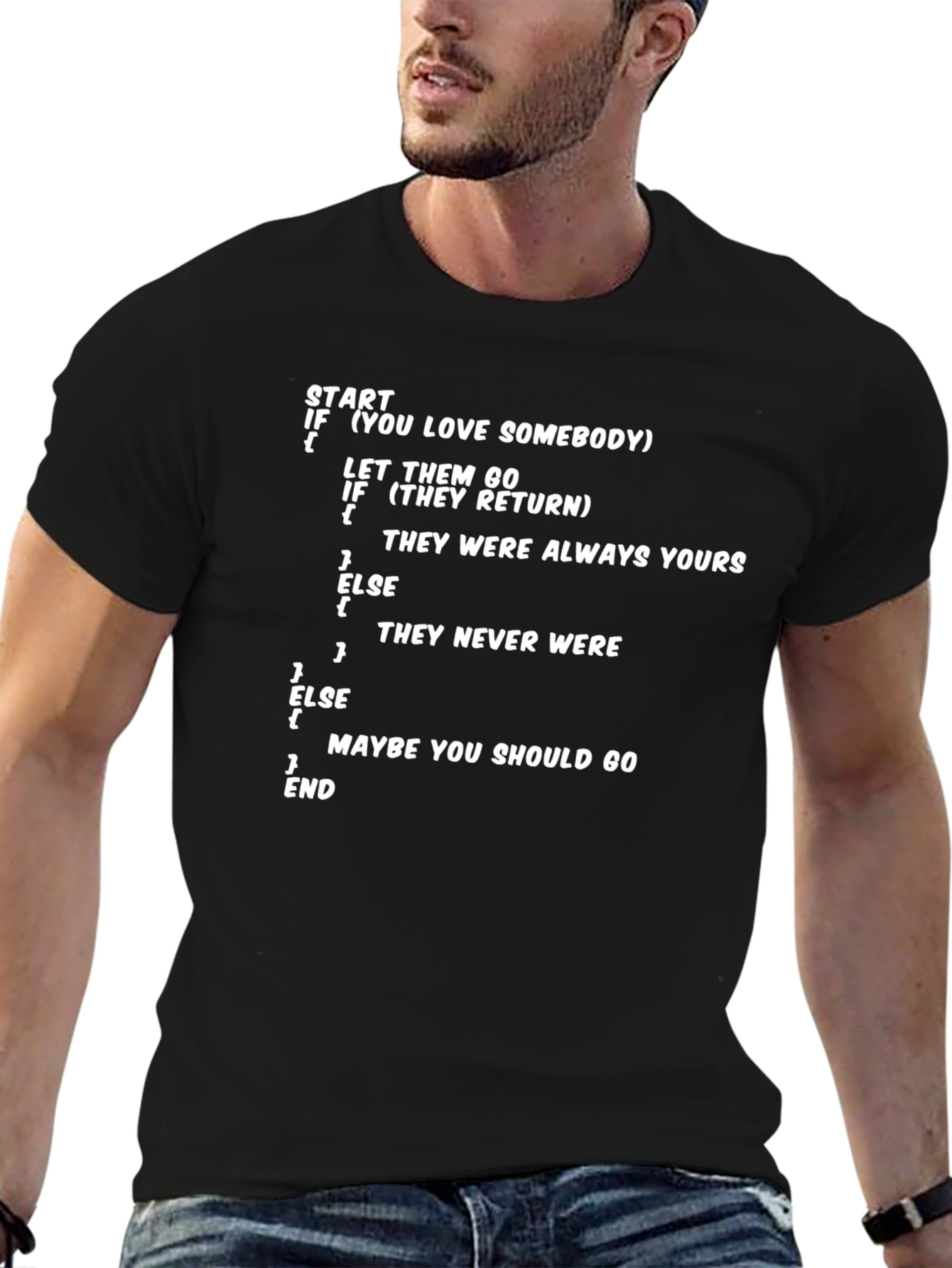 Programming Love T-Shirt - If You Love Somebody Let Them Go