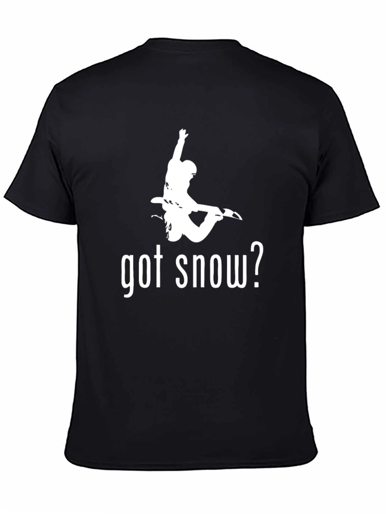Got Snow? Black Graphic Print T-Shirt