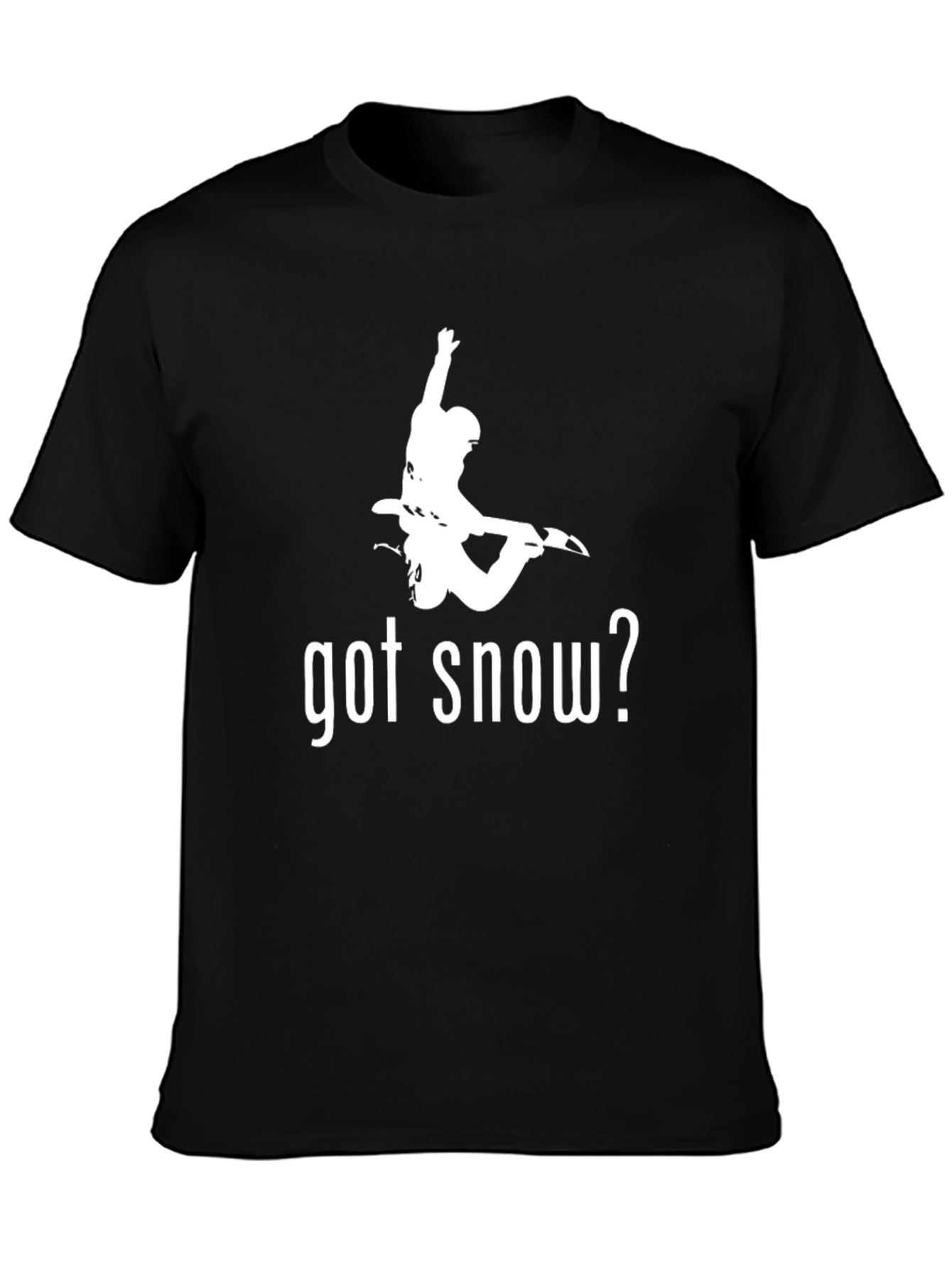 Got Snow? Black Graphic Print T-Shirt
