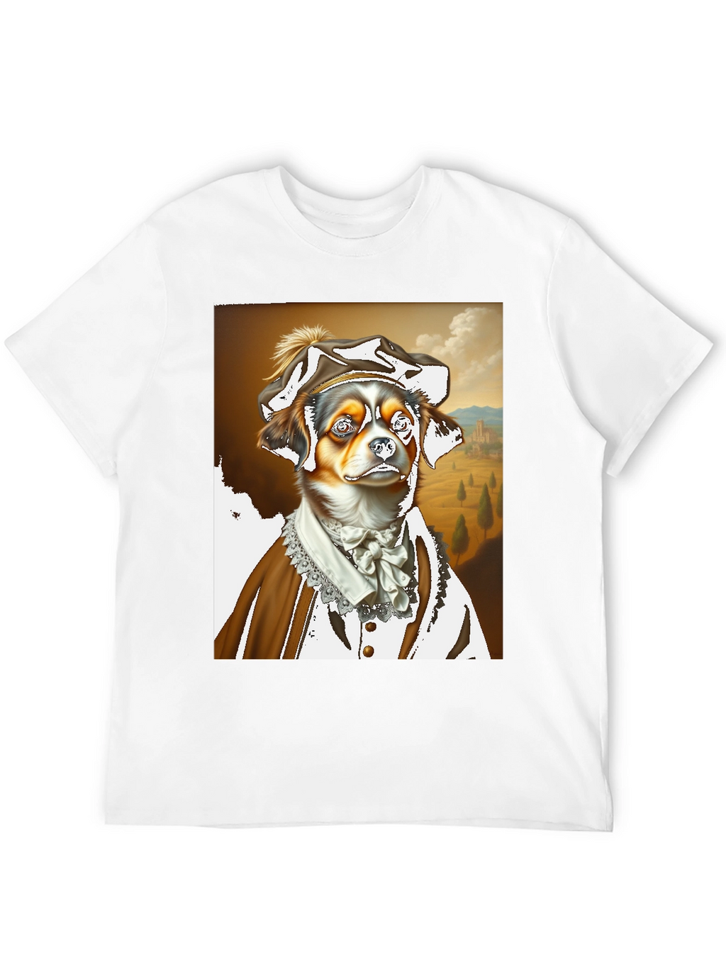 Renaissance Dog T-Shirt - Funny Pet Portrait Tee