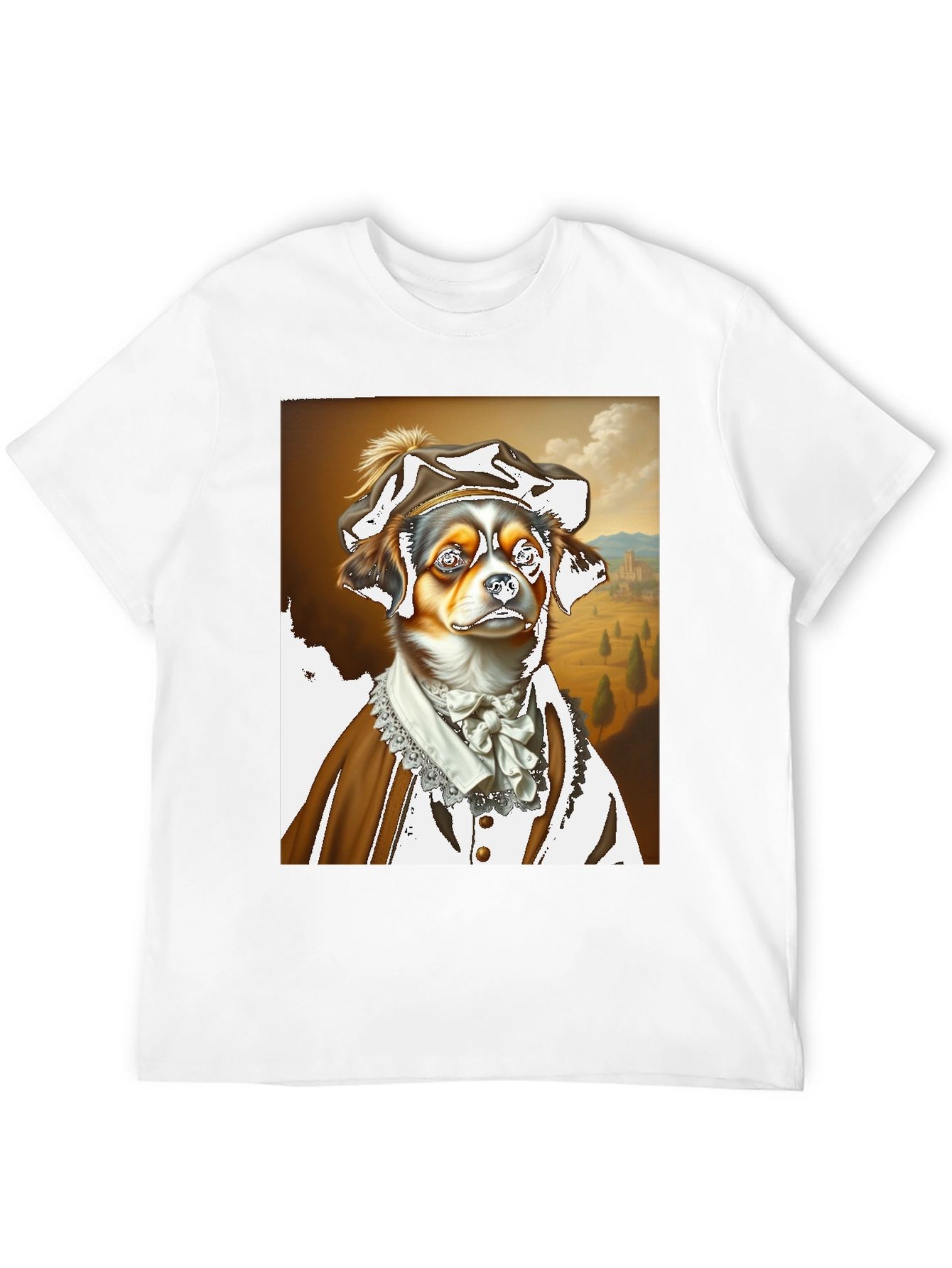 Renaissance Dog T-Shirt - Funny Pet Portrait Tee