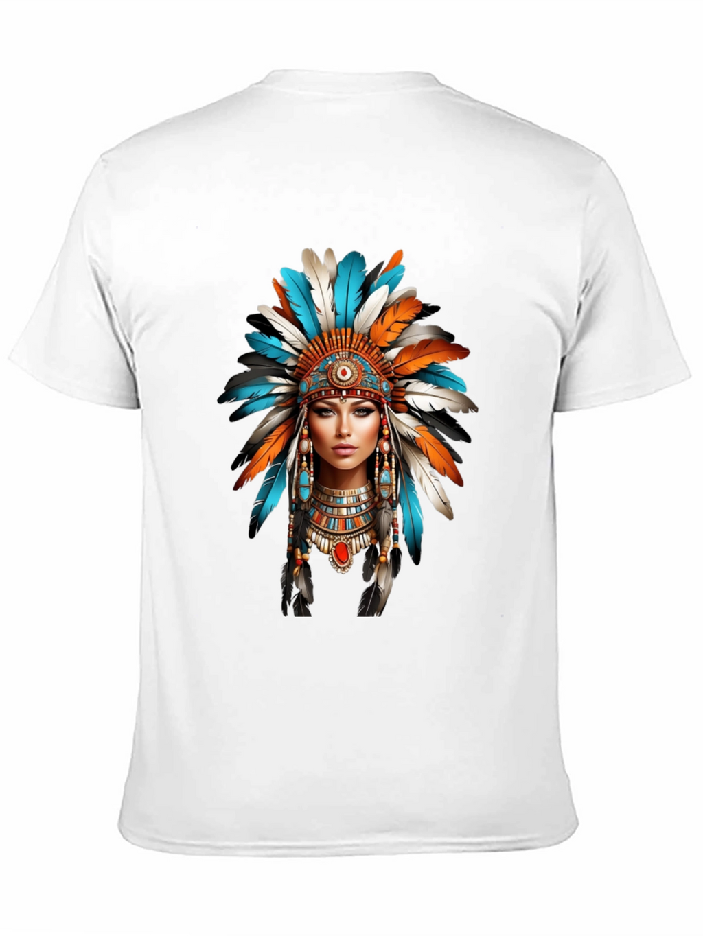 Native American Headdress Graphic T-Shirt