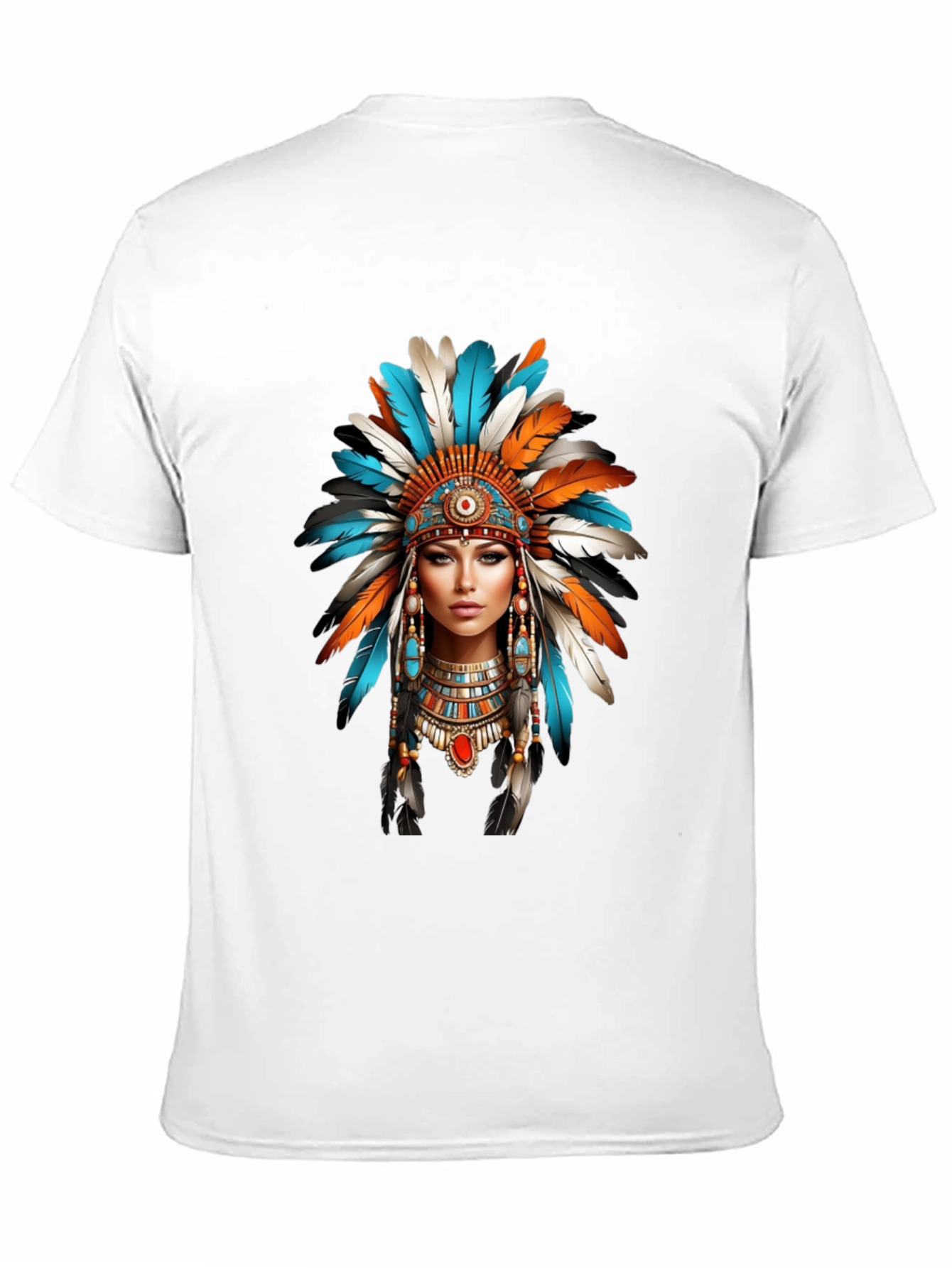 Native American Headdress Graphic T-Shirt