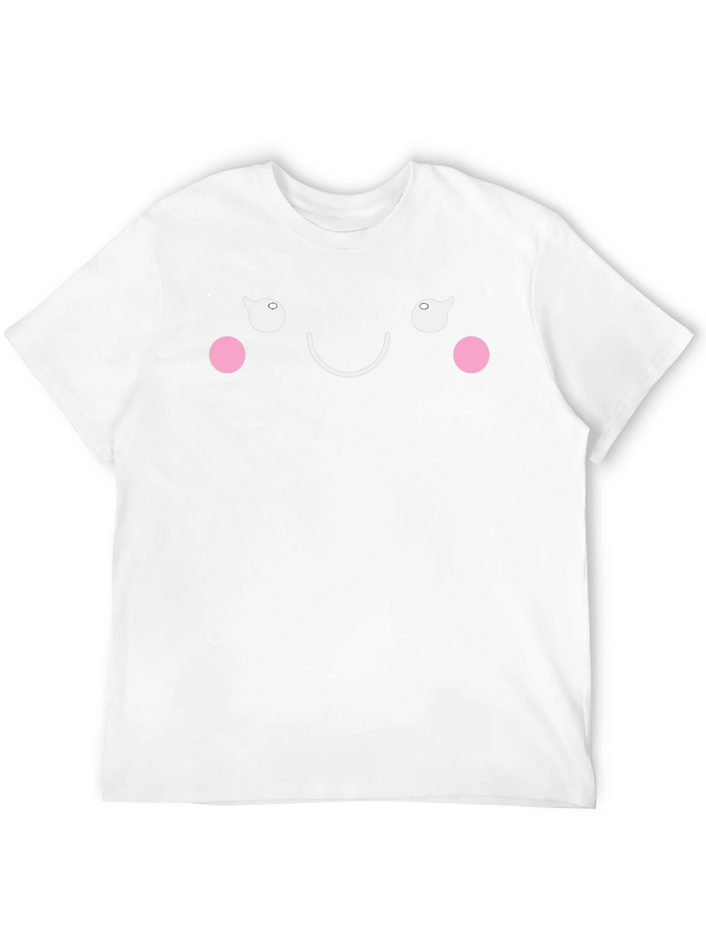 Kawaii Face Black T-Shirt - Express Your Happy Mood!
