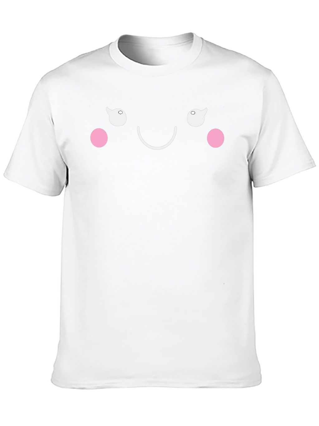 Kawaii Face Black T-Shirt - Express Your Happy Mood!