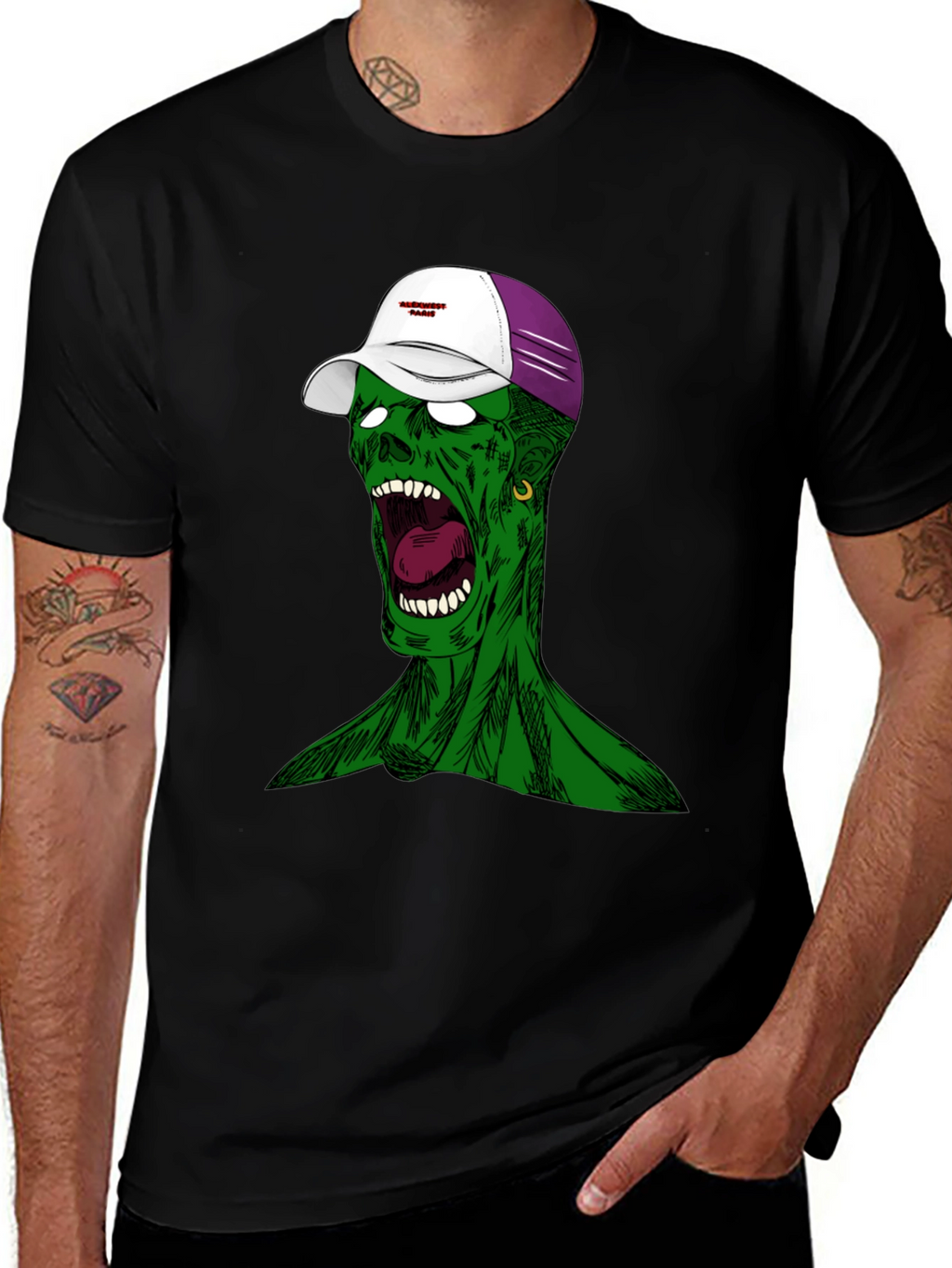 Zombie Graphic Tee - Unique Streetwear